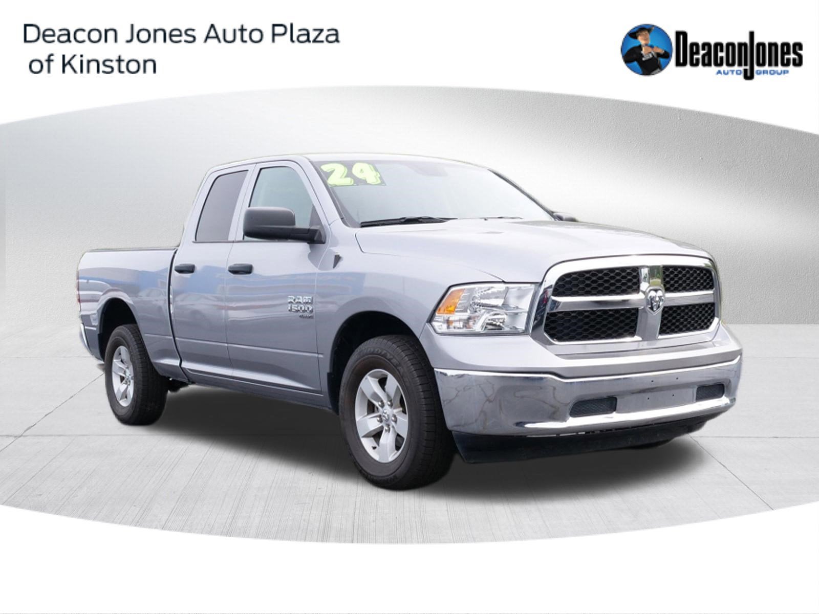 2024 RAM 1500 Classic SLT in Billet Silver Metallic C — front three-quarter view