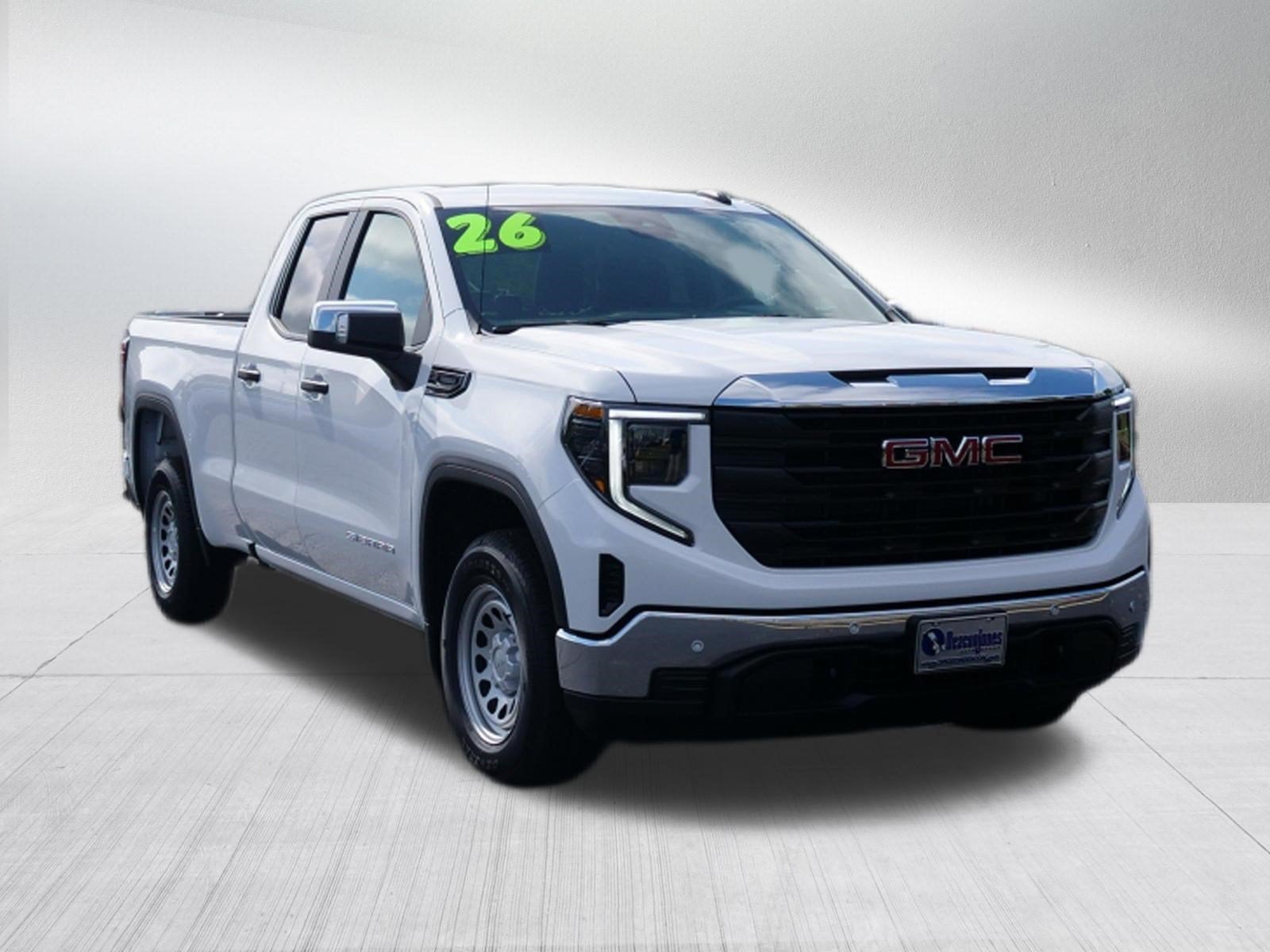 2026 GMC Sierra 1500 Pro in Summit White — front three-quarter view