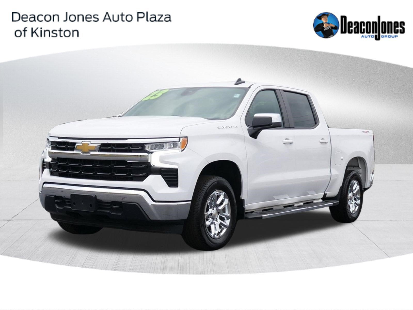 2023 Chevrolet Silverado 1500 LT (2FL) in Summit White — front three-quarter view