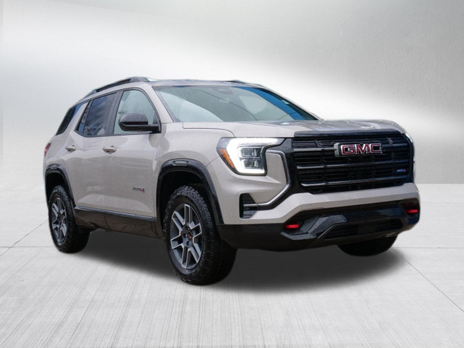 2026 GMC Terrain AT4 in Riverstone Metallic — front three-quarter view
